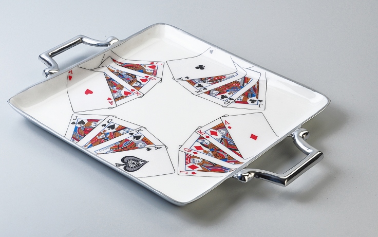 square playing cards tray